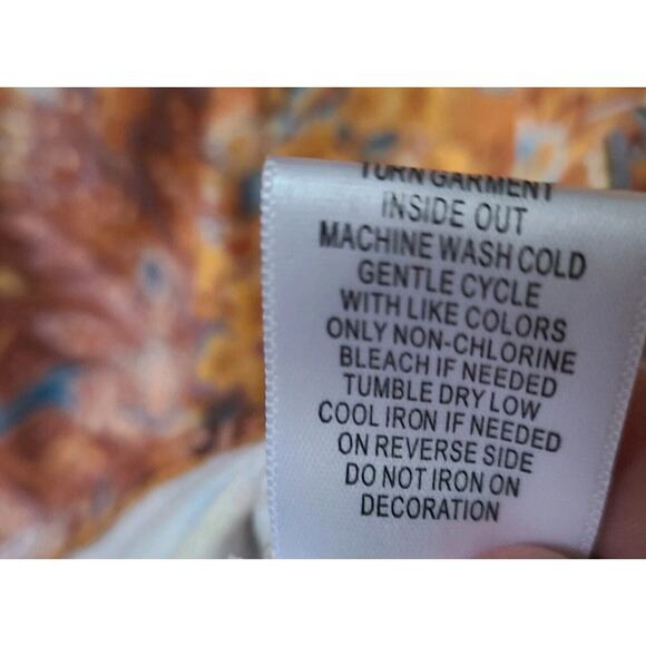 Festival Hippie 70s Velvet Bib Top Blouse Large Yarn Tassel Bell Sleeves Boho - Picture 11 of 11